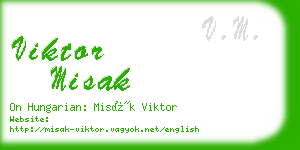 viktor misak business card